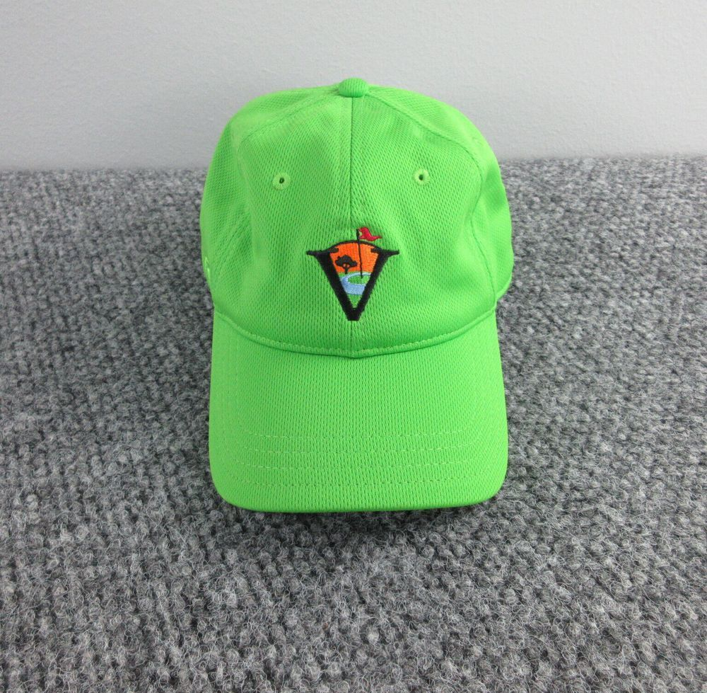 Valencia Golf Hat Cap Mens Green Embroidered Adjustable Back